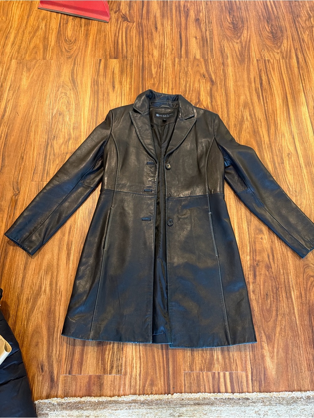 Black Kenneth Cole Reaction Leather Jacket